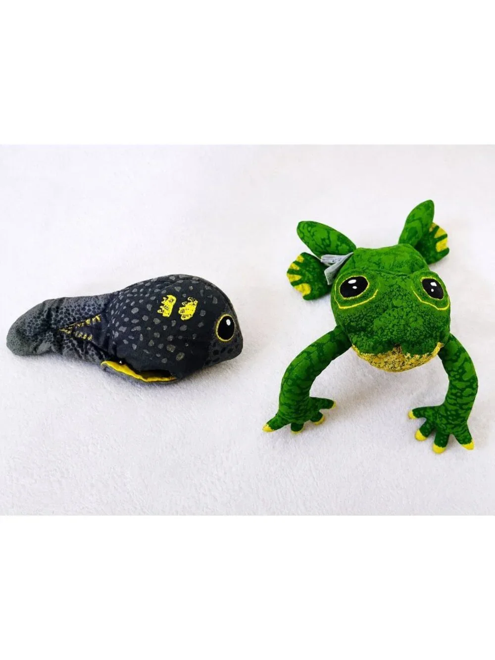 Frog Tadpole Crocodile Creek Anne Wilkinson Metamorphosis Plush 1996 Vintage 9”
